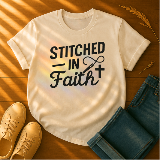Stitched in Faith T-Shirt