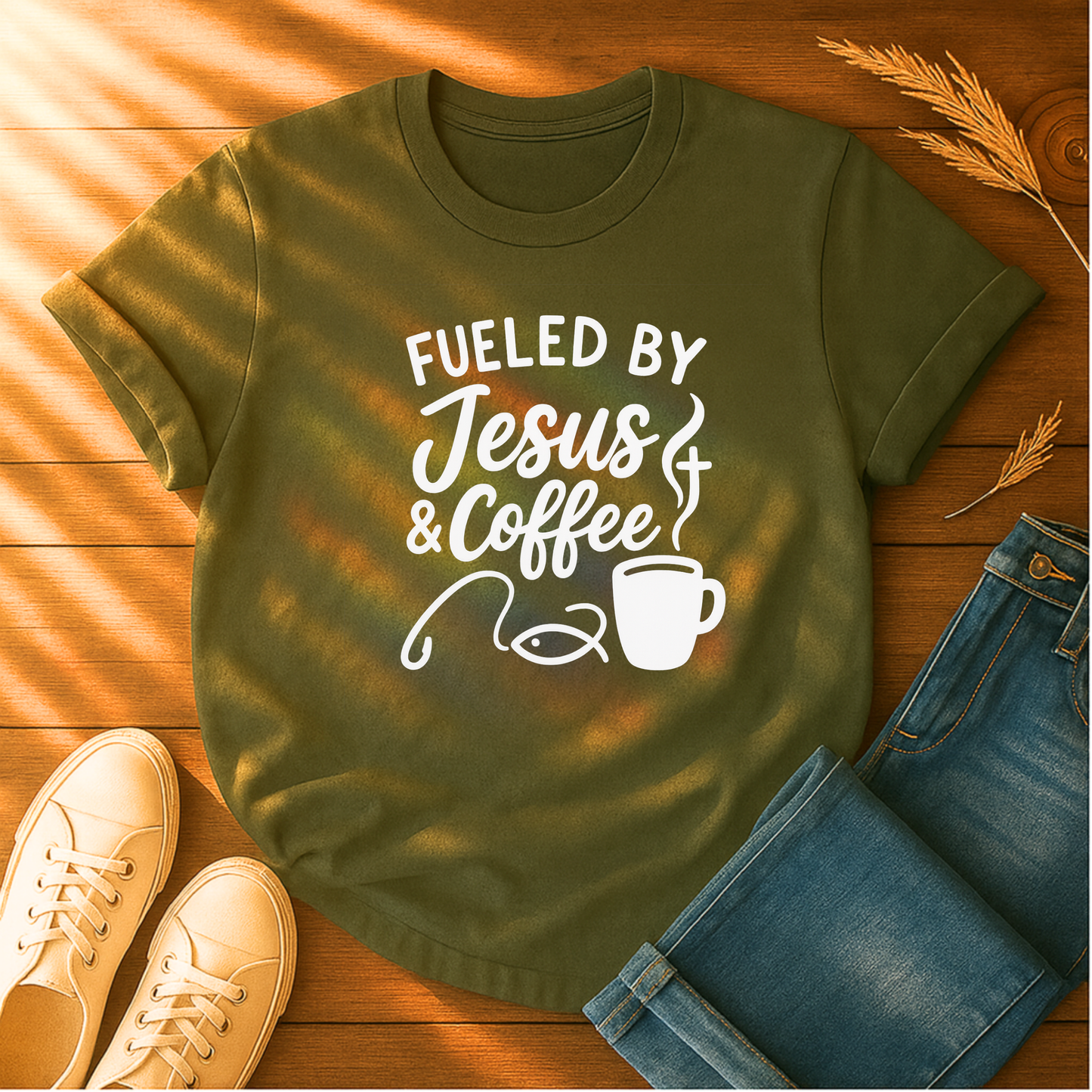 Fueled By Jesus & Coffee T-Shirt