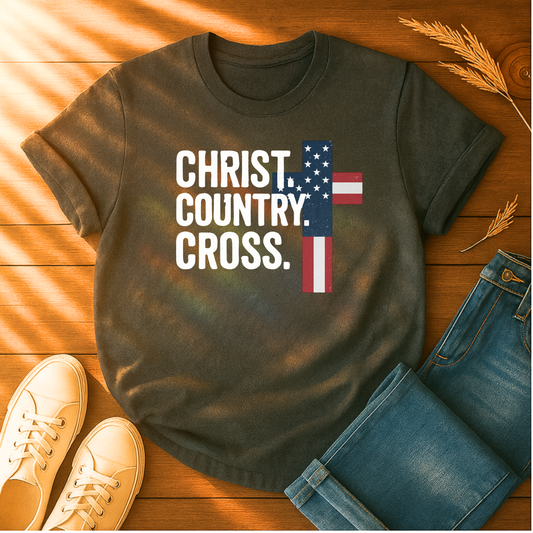Christ. Country. Cross T-Shirt