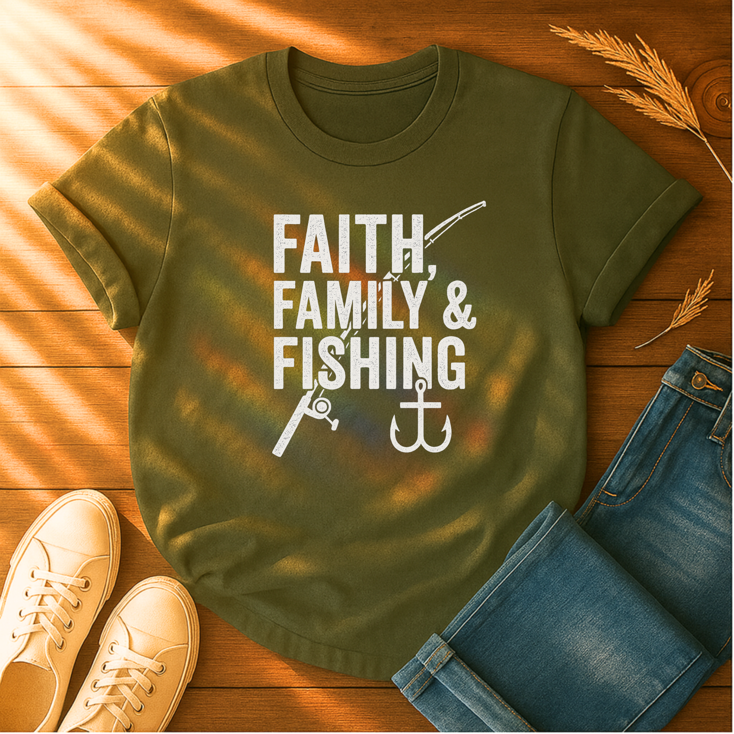 Faith, Family & Fishing T-Shirt