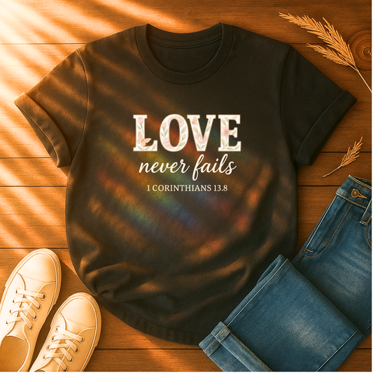 Love Never Fails T-Shirt