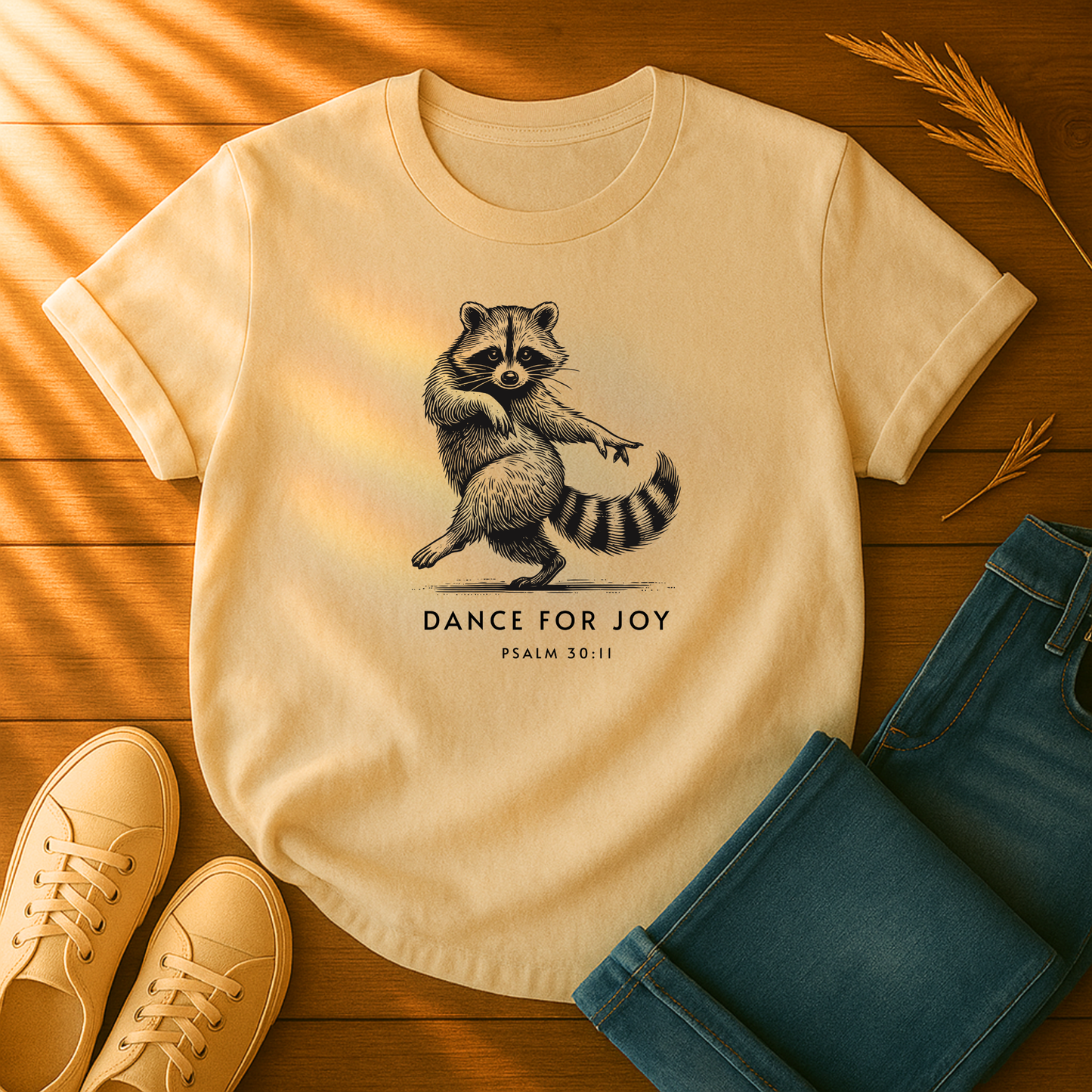 Raccoon Dance for Joy T-Shirt