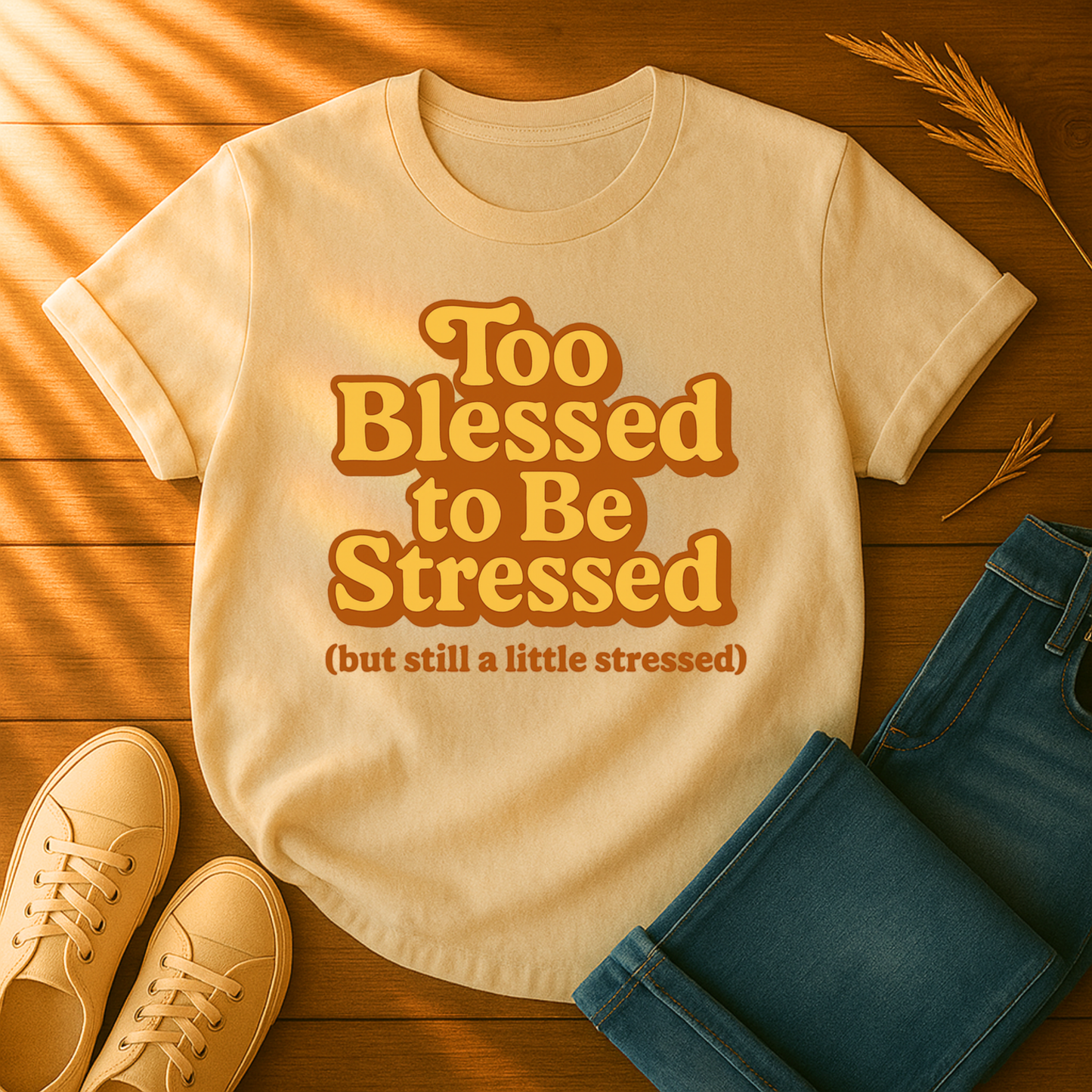 Too Blessed to be Stressed T-Shirt