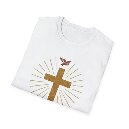 Golden Cross with Dove T-Shirt