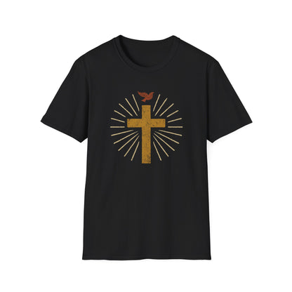 Golden Cross with Dove T-Shirt