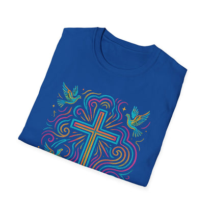 Swirl Cross with Doves T-Shirt