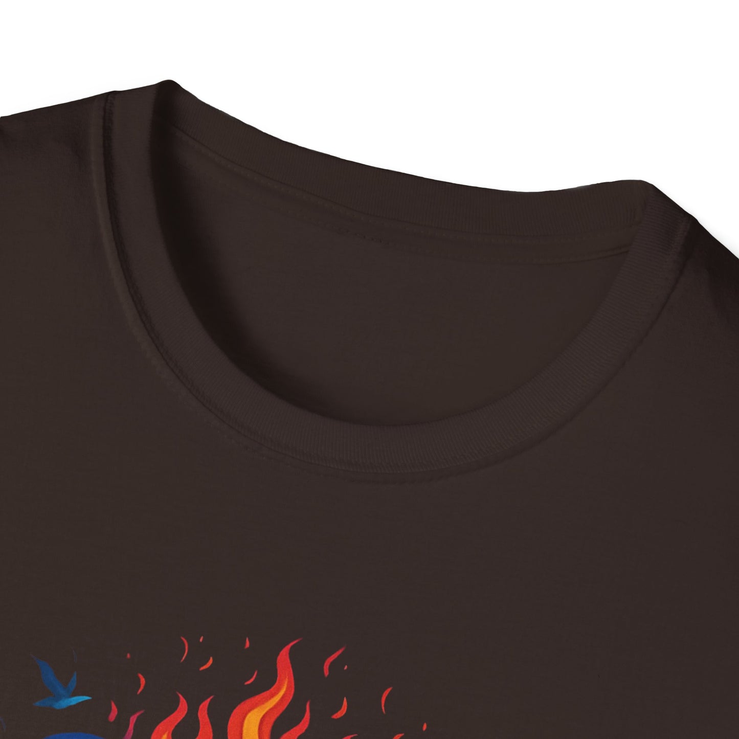 Colorful Cross with Fire T-Shirt