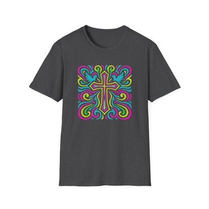 Colorful Cross with Doves T-Shirt