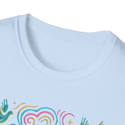 Swirl Cross with Doves T-Shirt