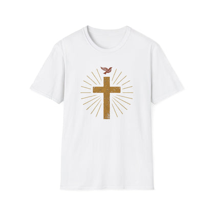 Golden Cross with Dove T-Shirt