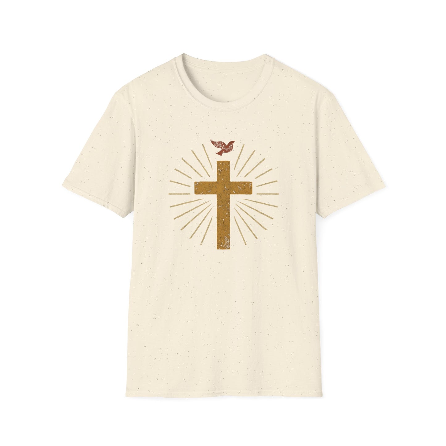 Golden Cross with Dove T-Shirt
