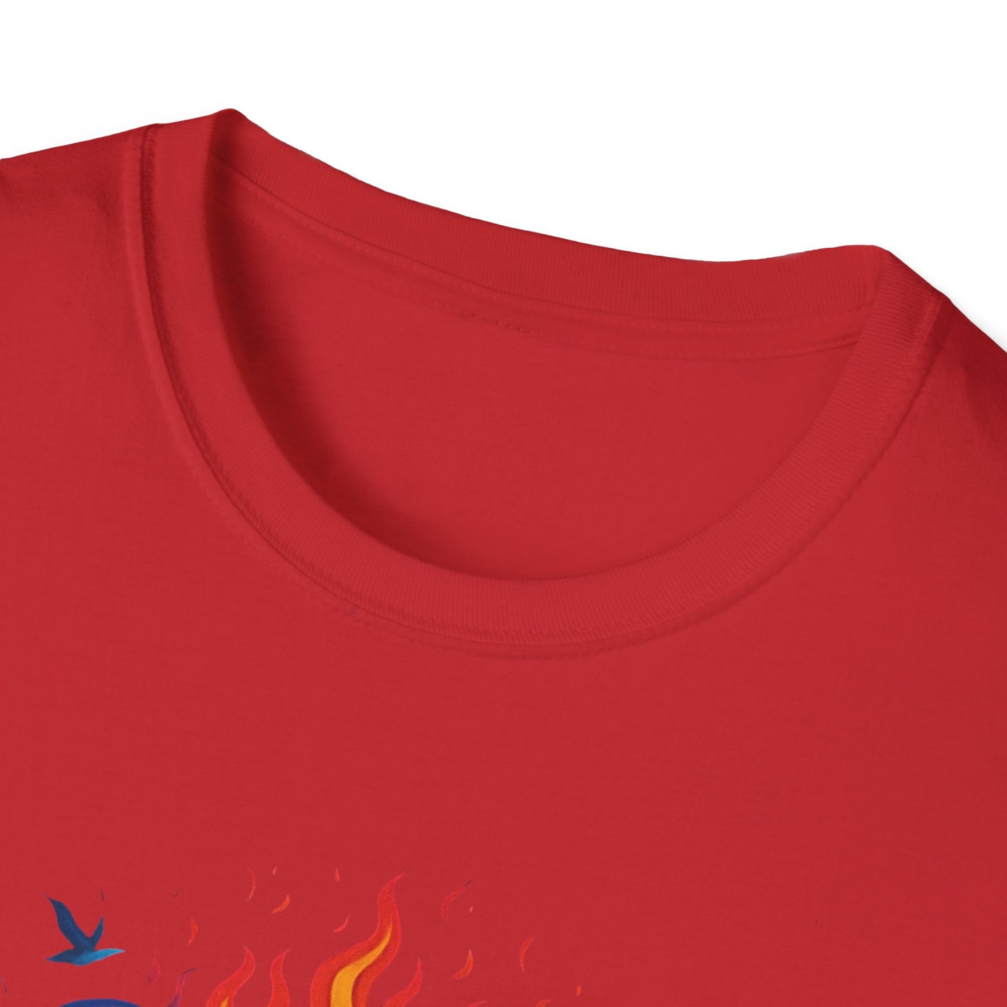 Colorful Cross with Fire T-Shirt
