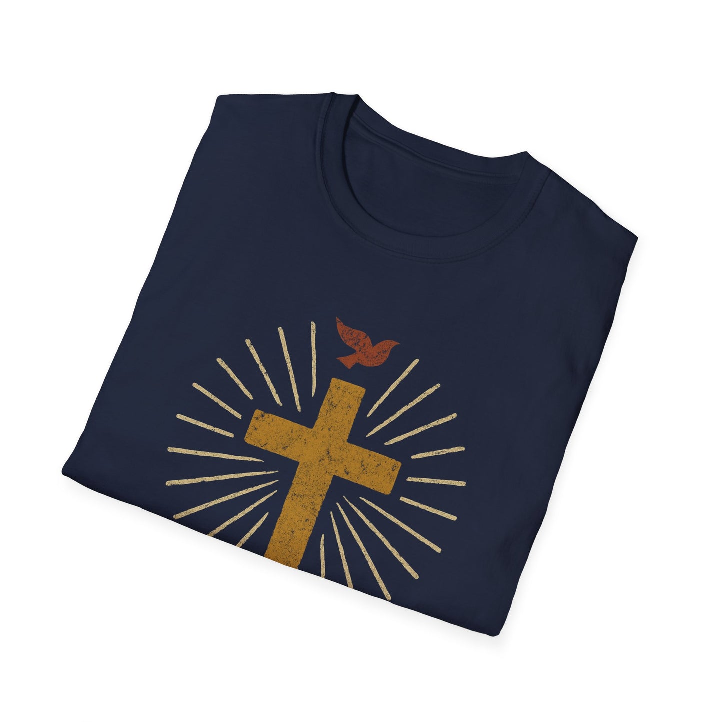 Golden Cross with Dove T-Shirt