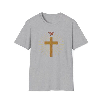 Golden Cross with Dove T-Shirt