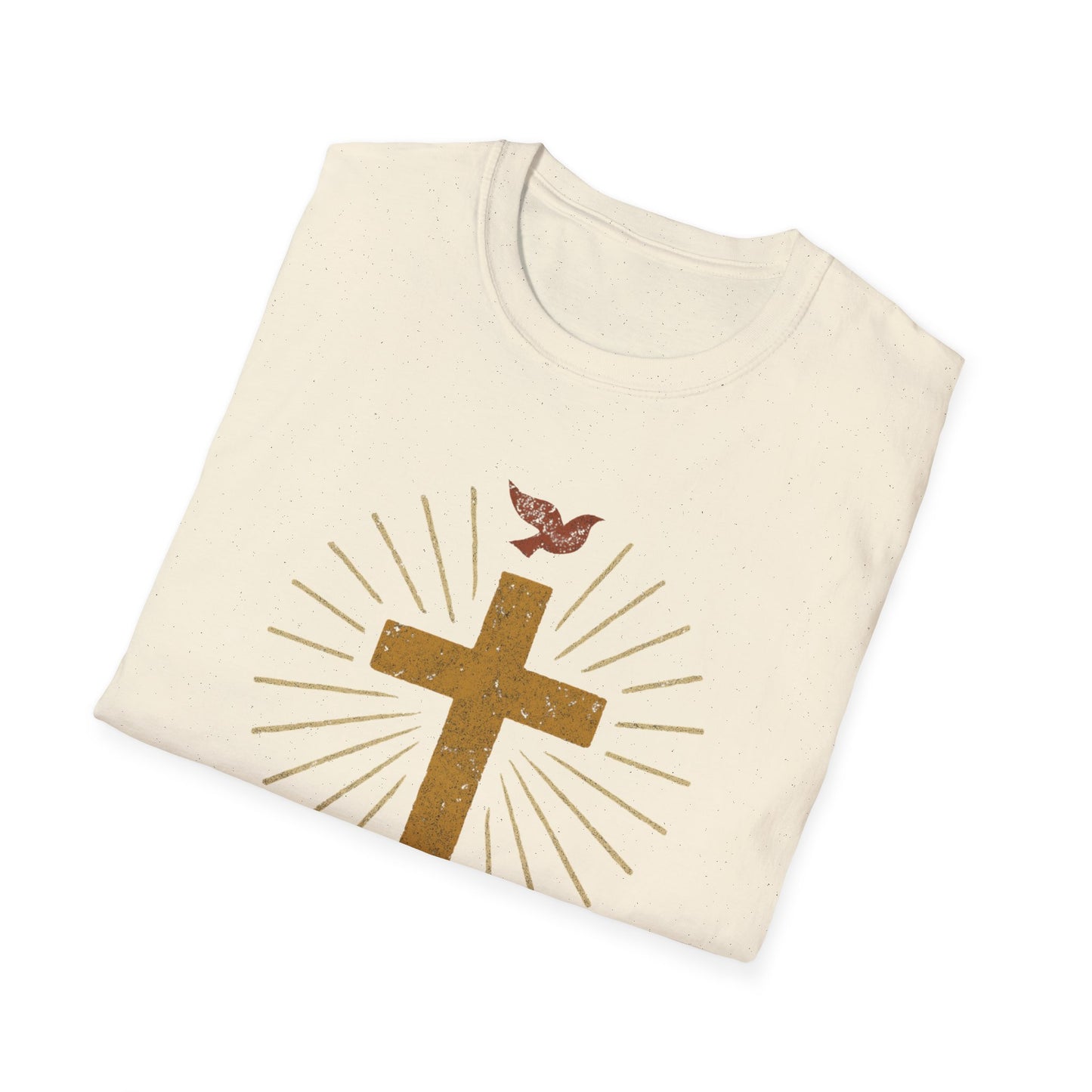 Golden Cross with Dove T-Shirt