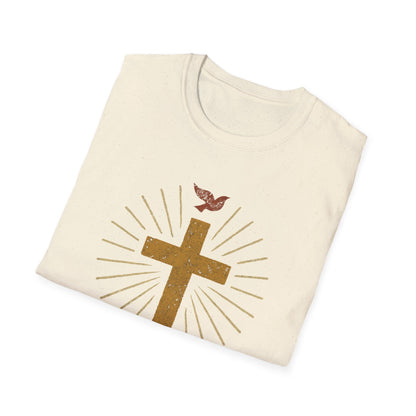 Golden Cross with Dove T-Shirt
