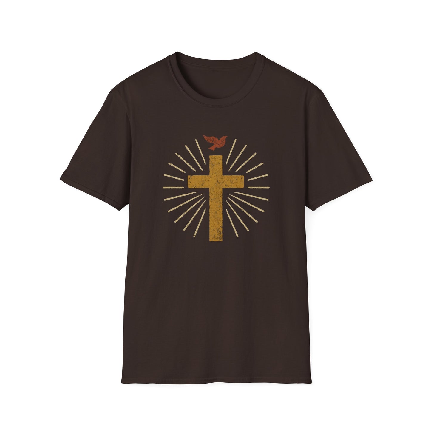 Golden Cross with Dove T-Shirt