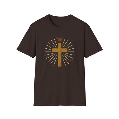 Golden Cross with Dove T-Shirt