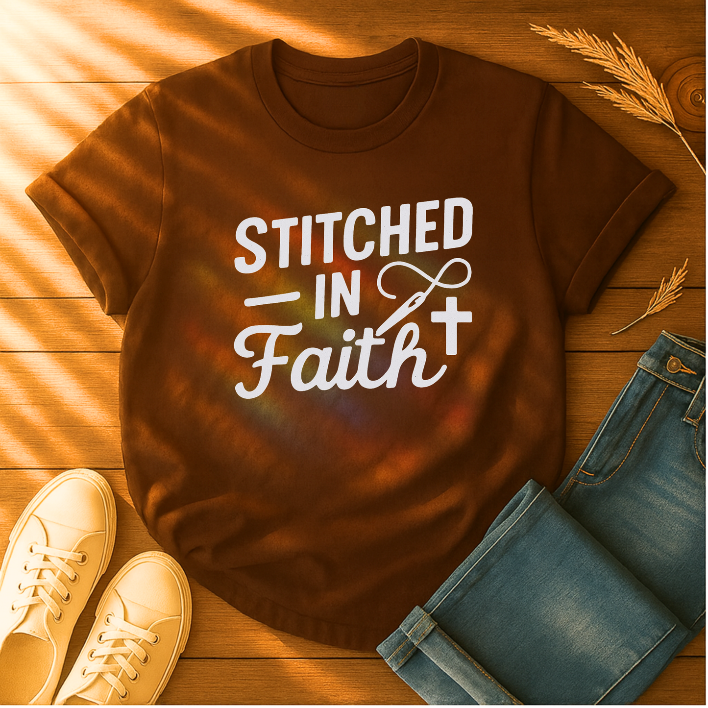 Stitched in Faith T-Shirt