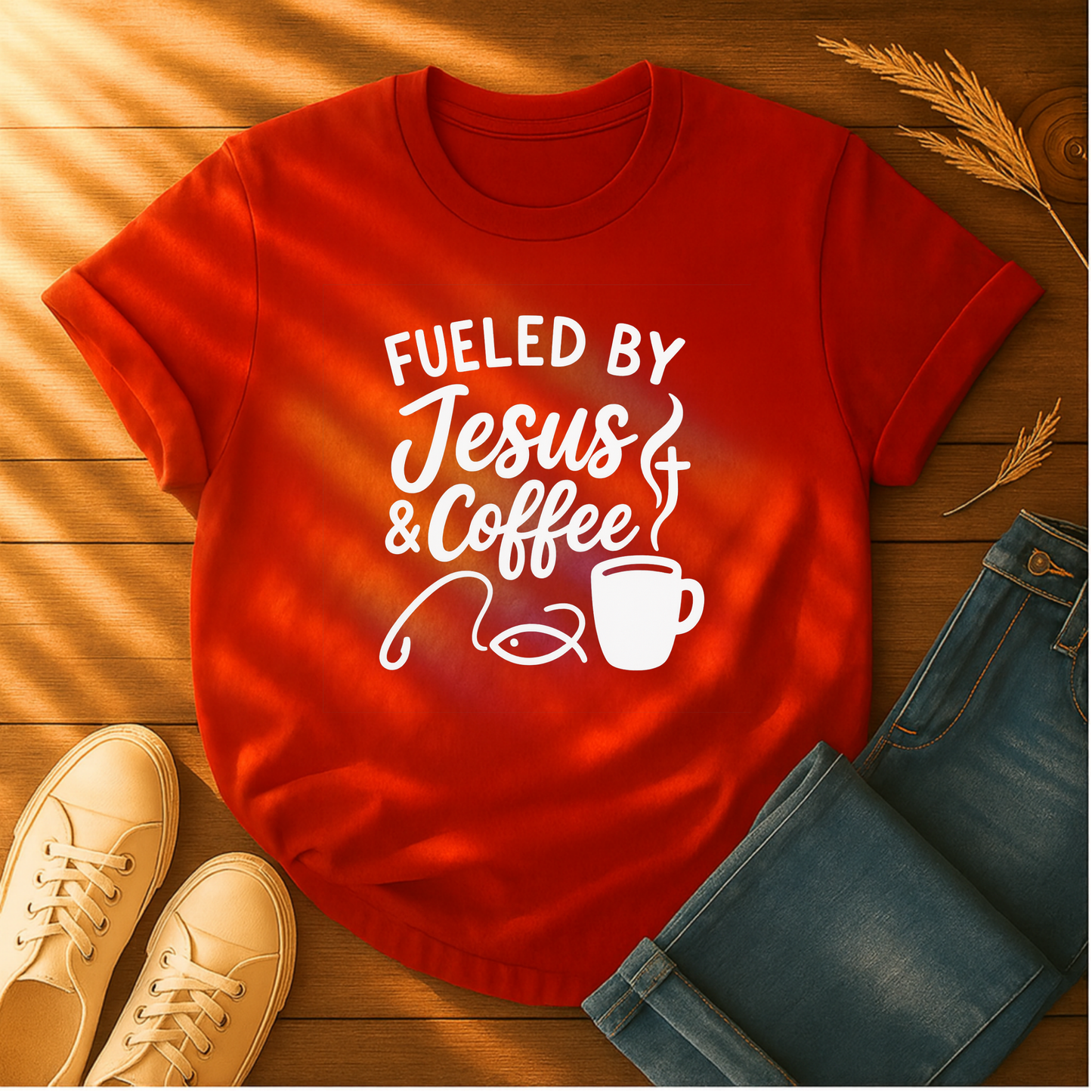 Fueled By Jesus & Coffee T-Shirt