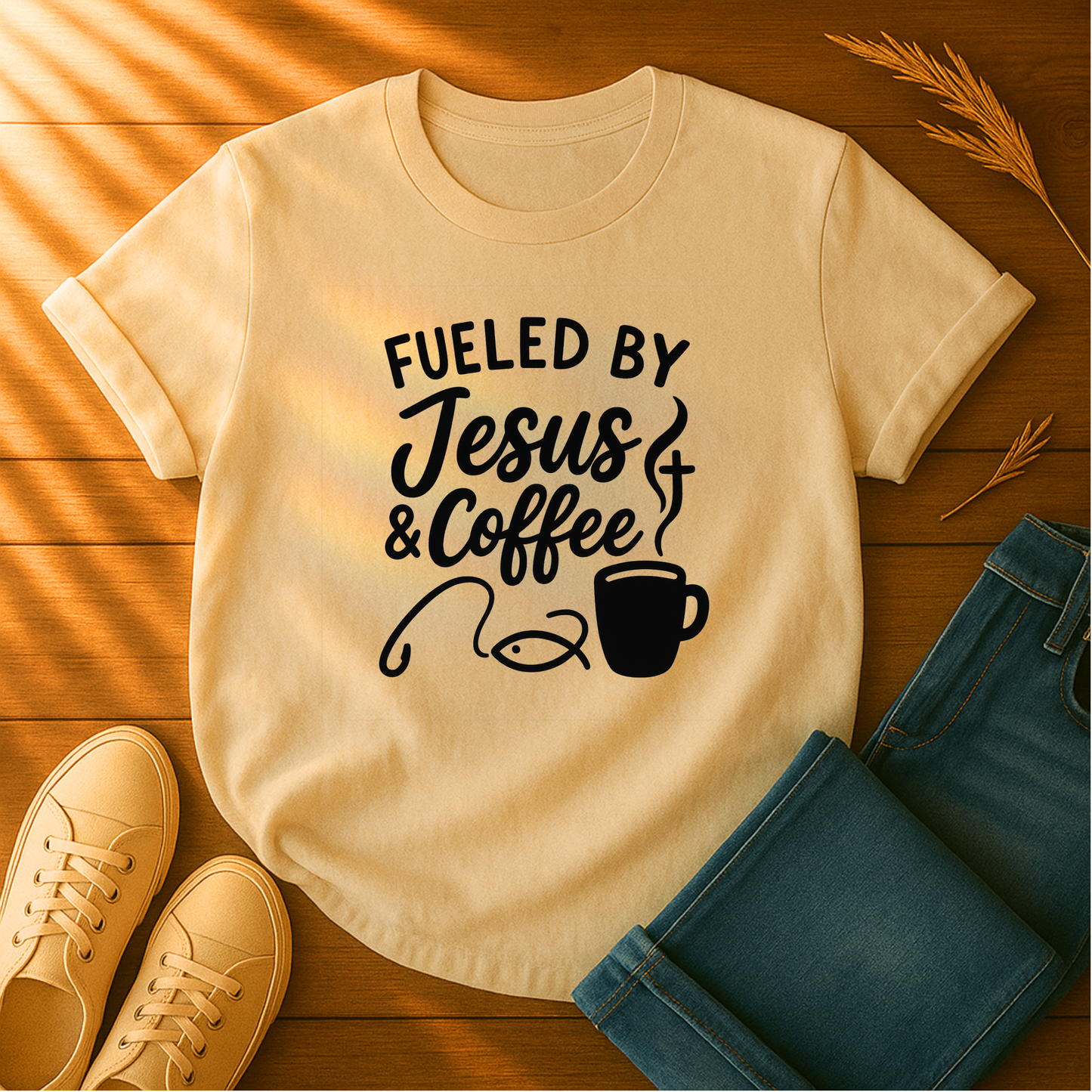 Fueled By Jesus & Coffee T-Shirt
