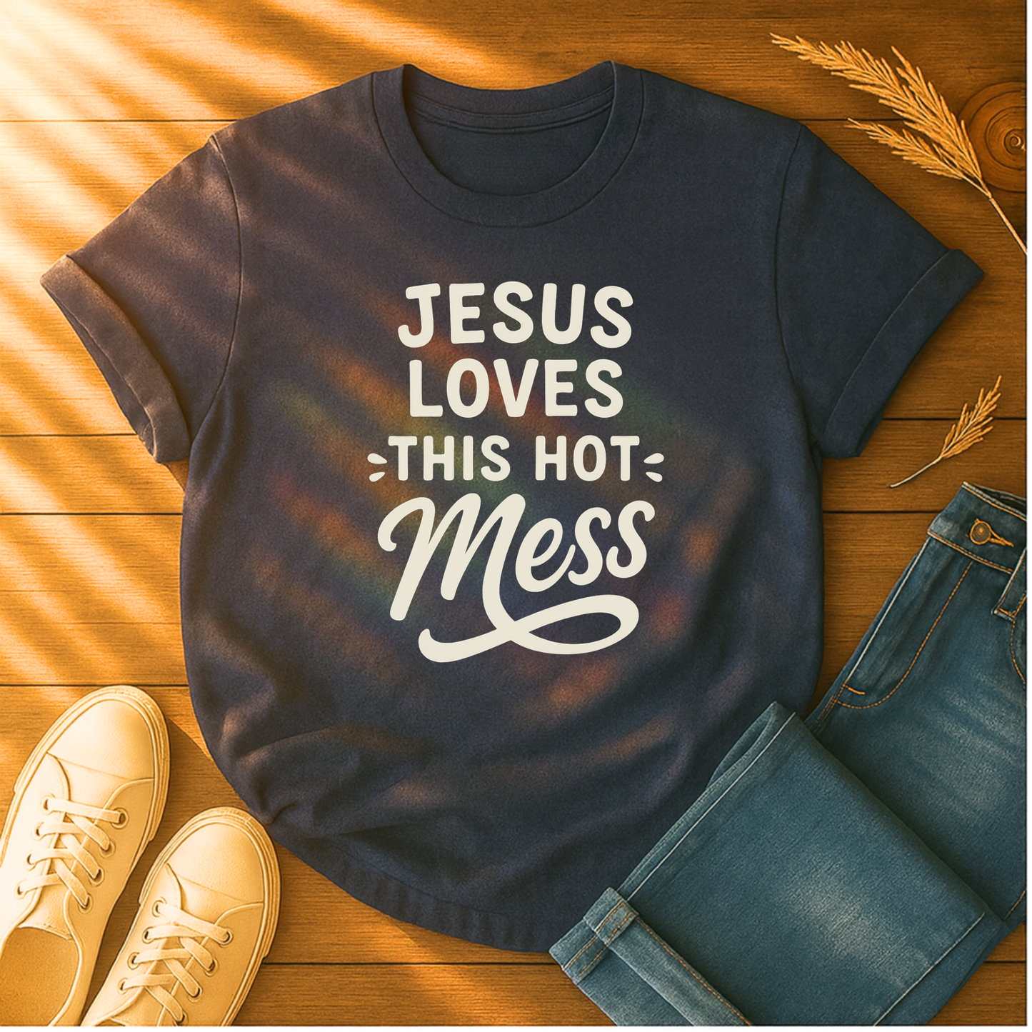 Jesus Loves This Hot Mess T-Shirt