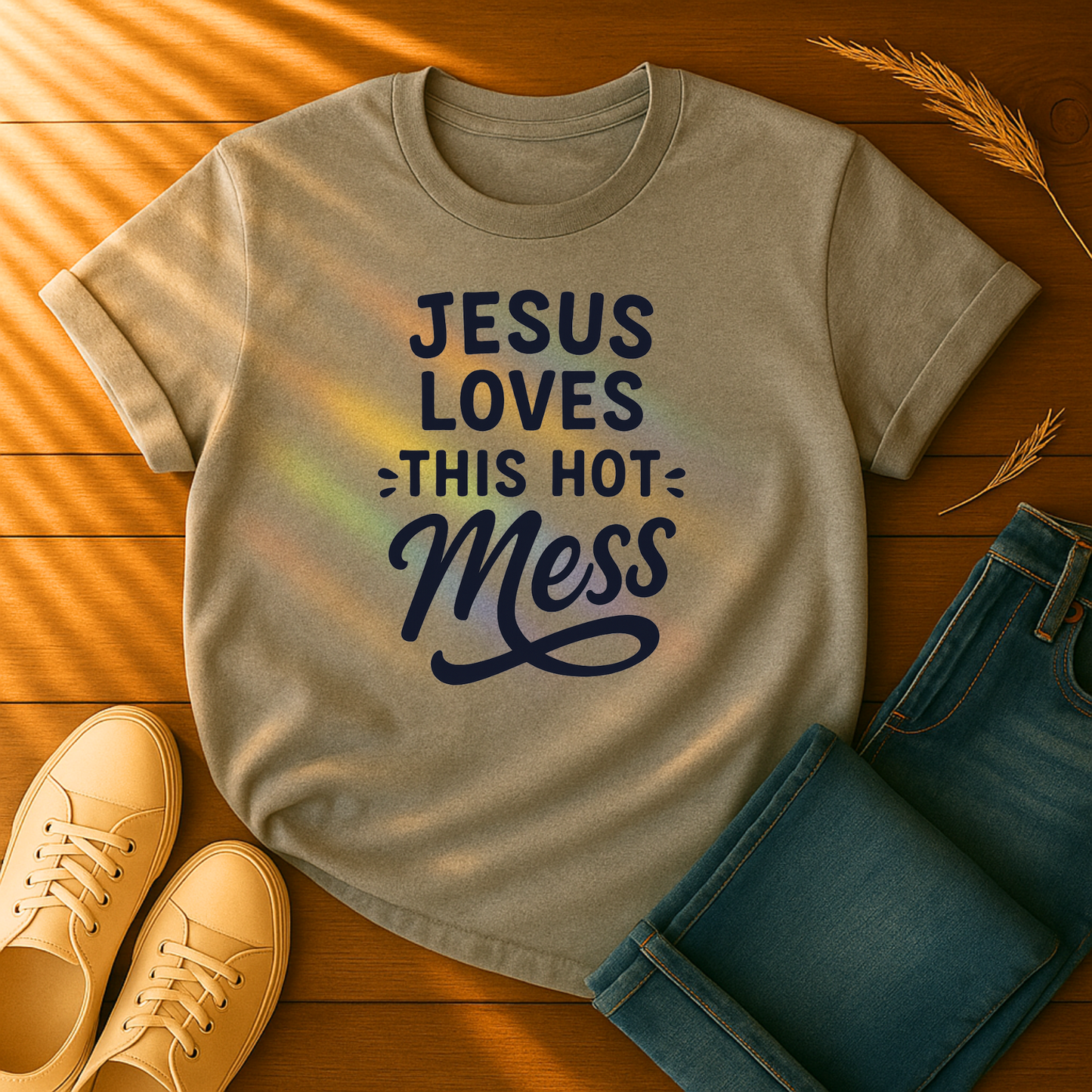 Jesus Loves This Hot Mess T-Shirt