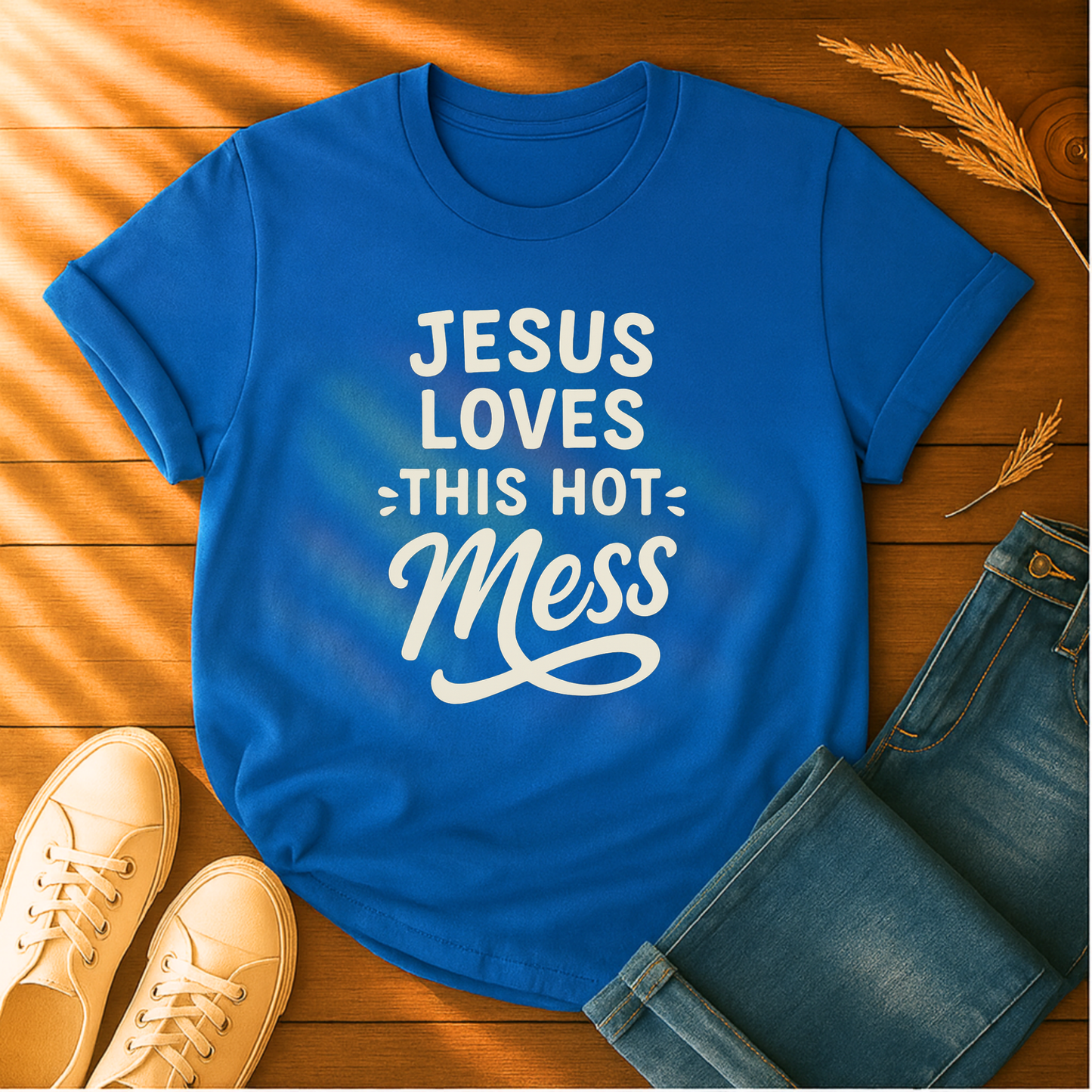 Jesus Loves This Hot Mess T-Shirt