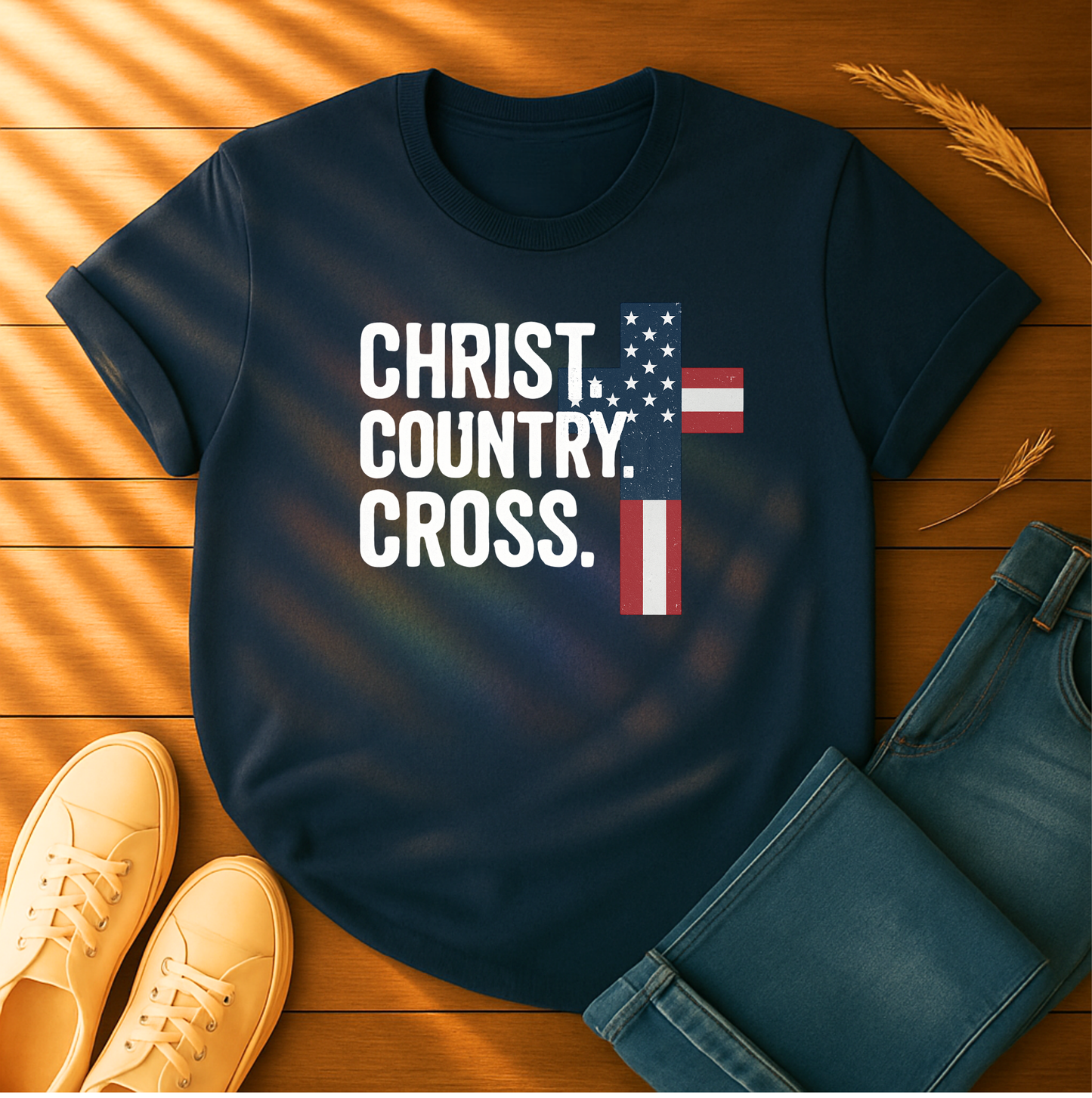 Christ. Country. Cross T-Shirt