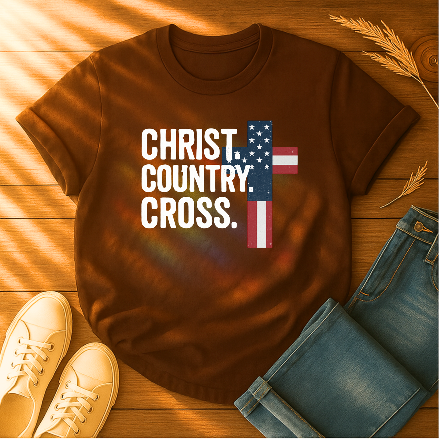 Christ. Country. Cross T-Shirt