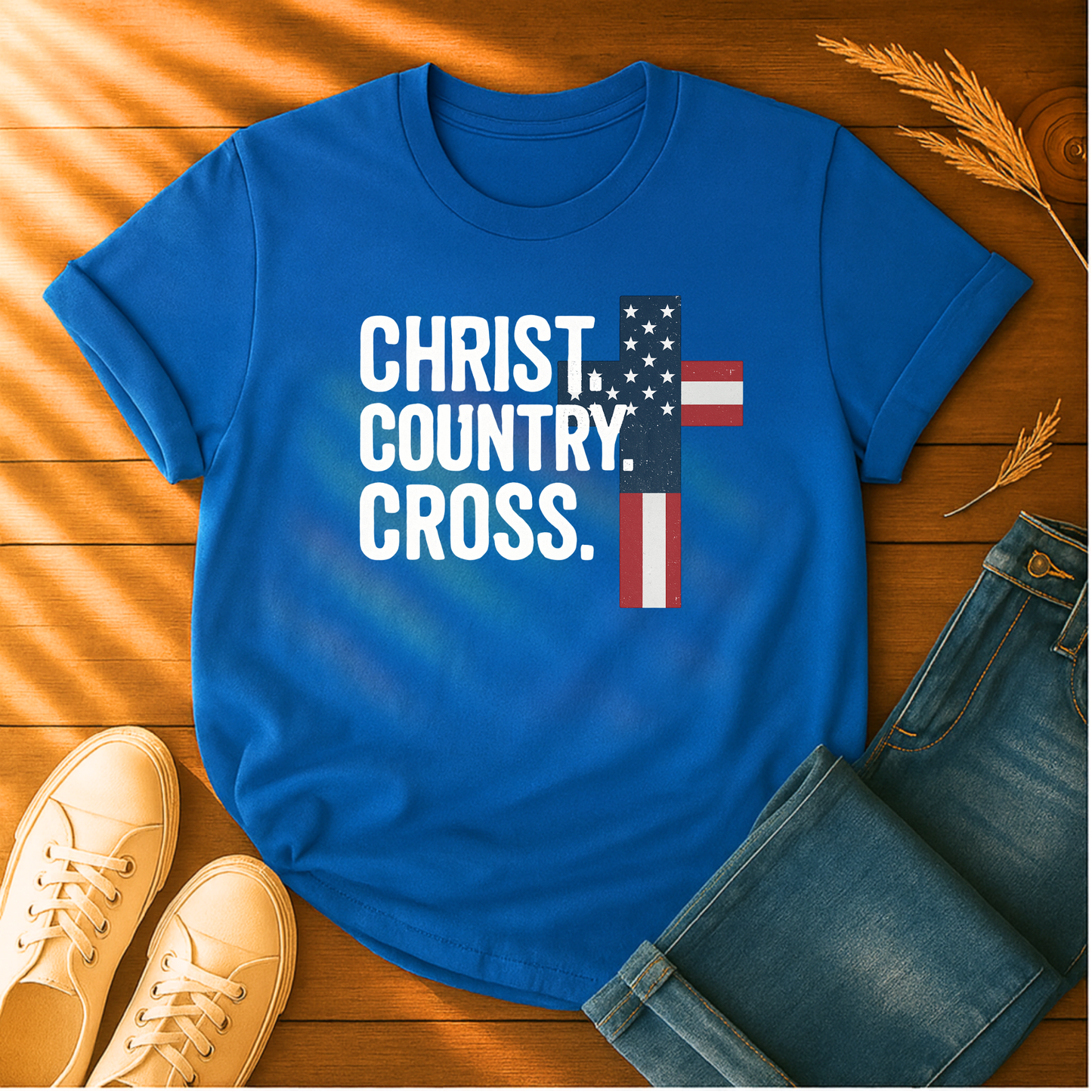 Christ. Country. Cross T-Shirt