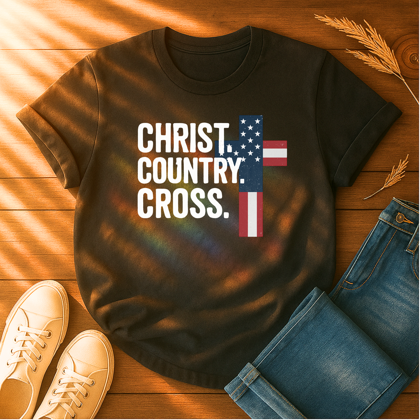 Christ. Country. Cross T-Shirt