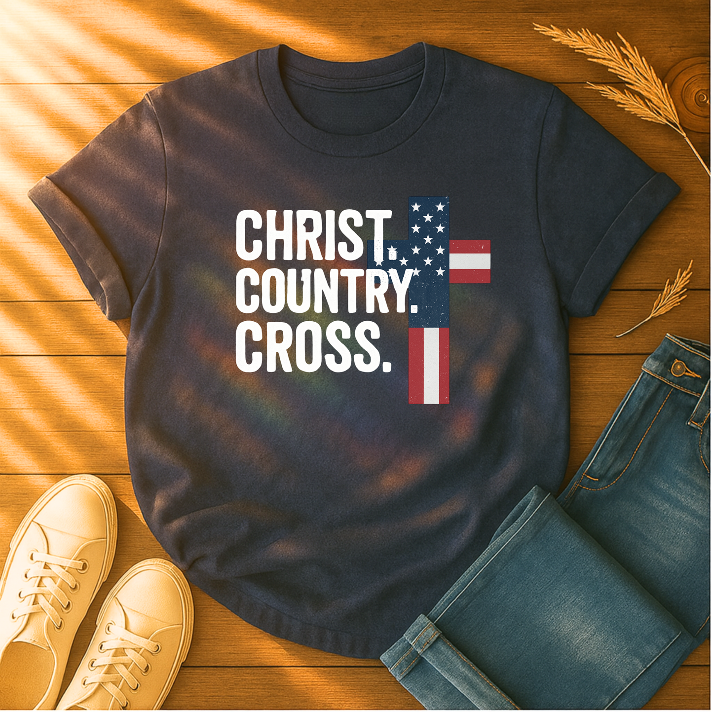 Christ. Country. Cross T-Shirt