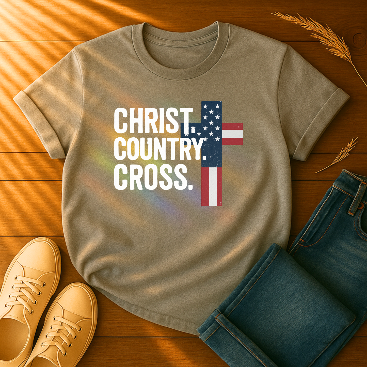 Christ. Country. Cross T-Shirt