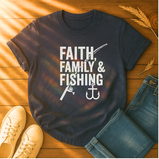 Faith, Family & Fishing T-Shirt