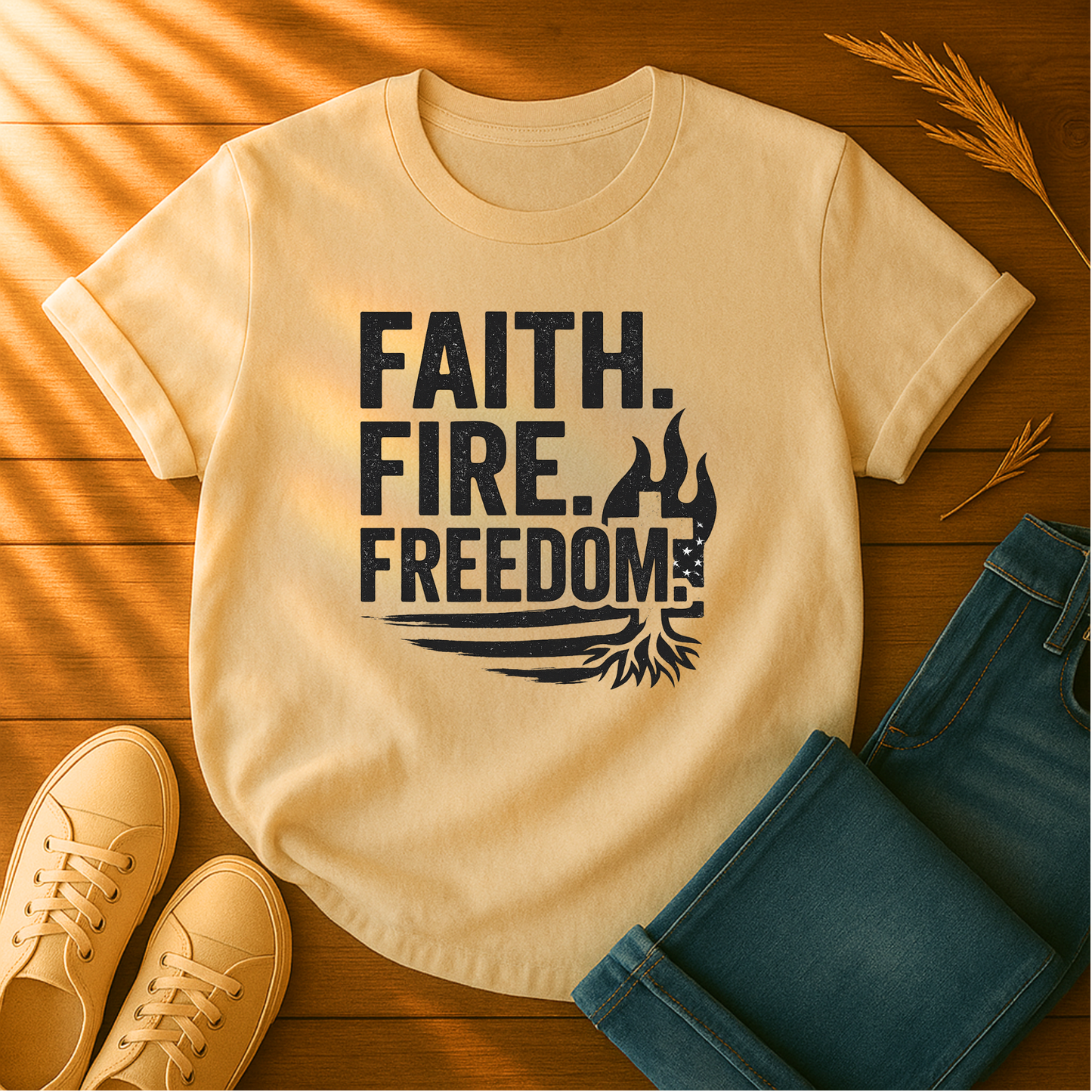 Faith. Fire. Freedom T-Shirt