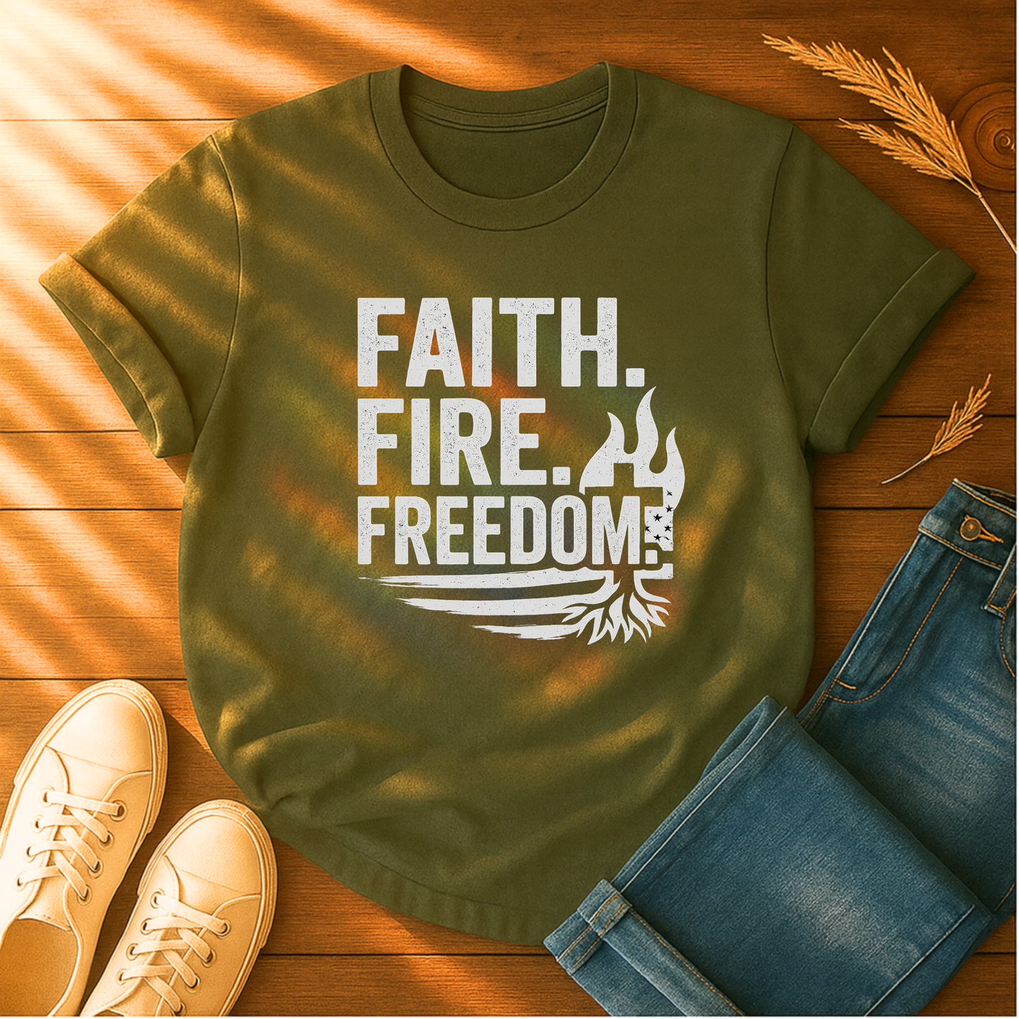 Faith. Fire. Freedom T-Shirt