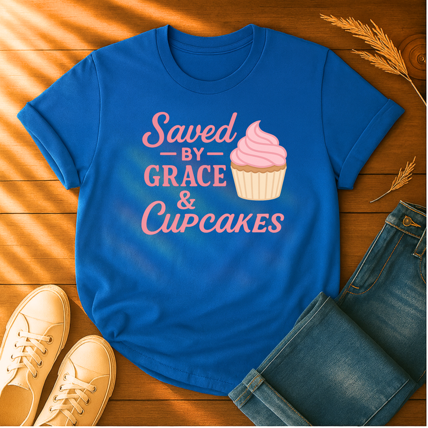 Saved by Grace & Cupcakes T-Shirt