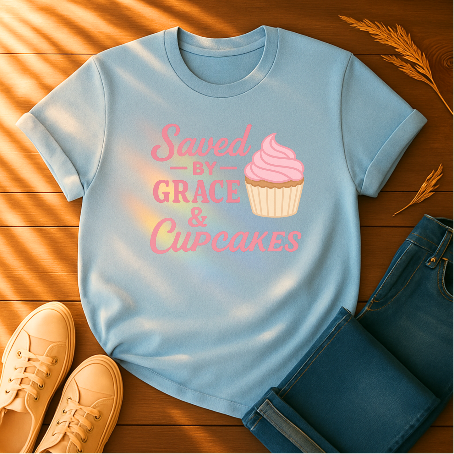 Saved by Grace & Cupcakes T-Shirt