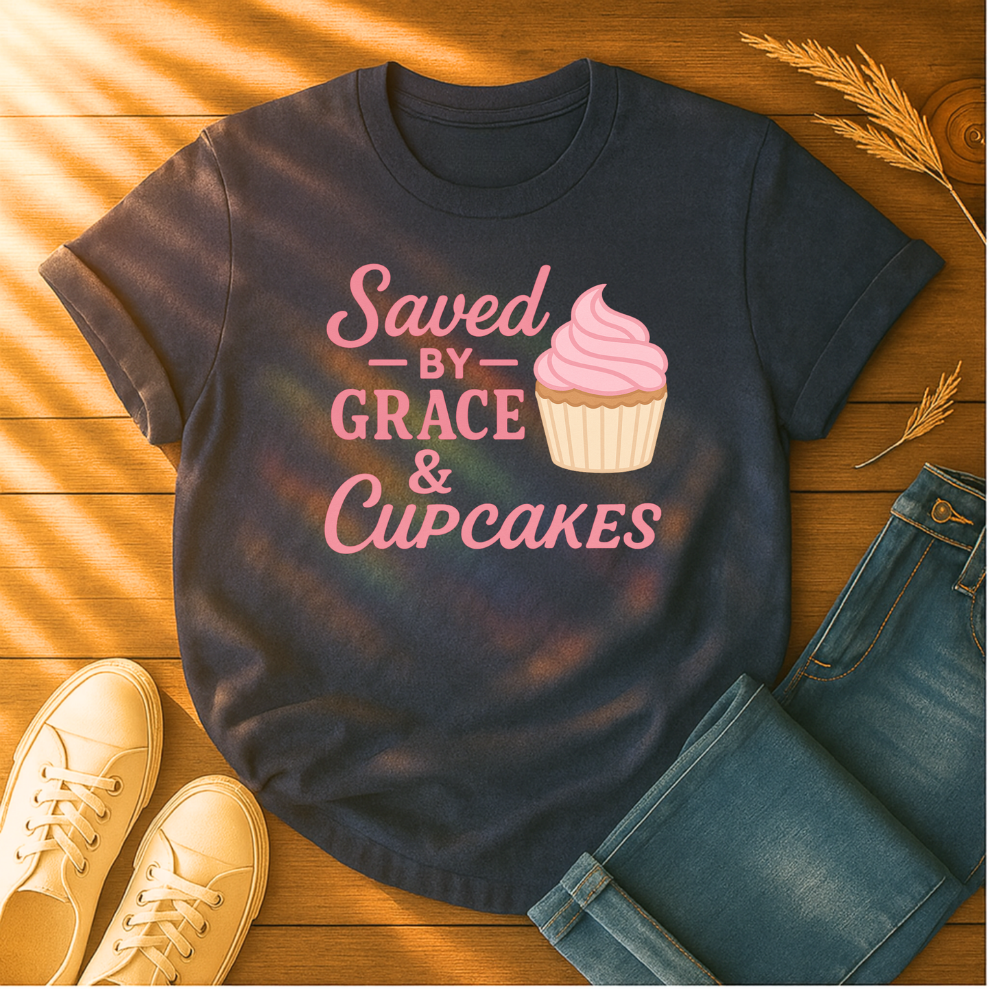 Saved by Grace & Cupcakes T-Shirt