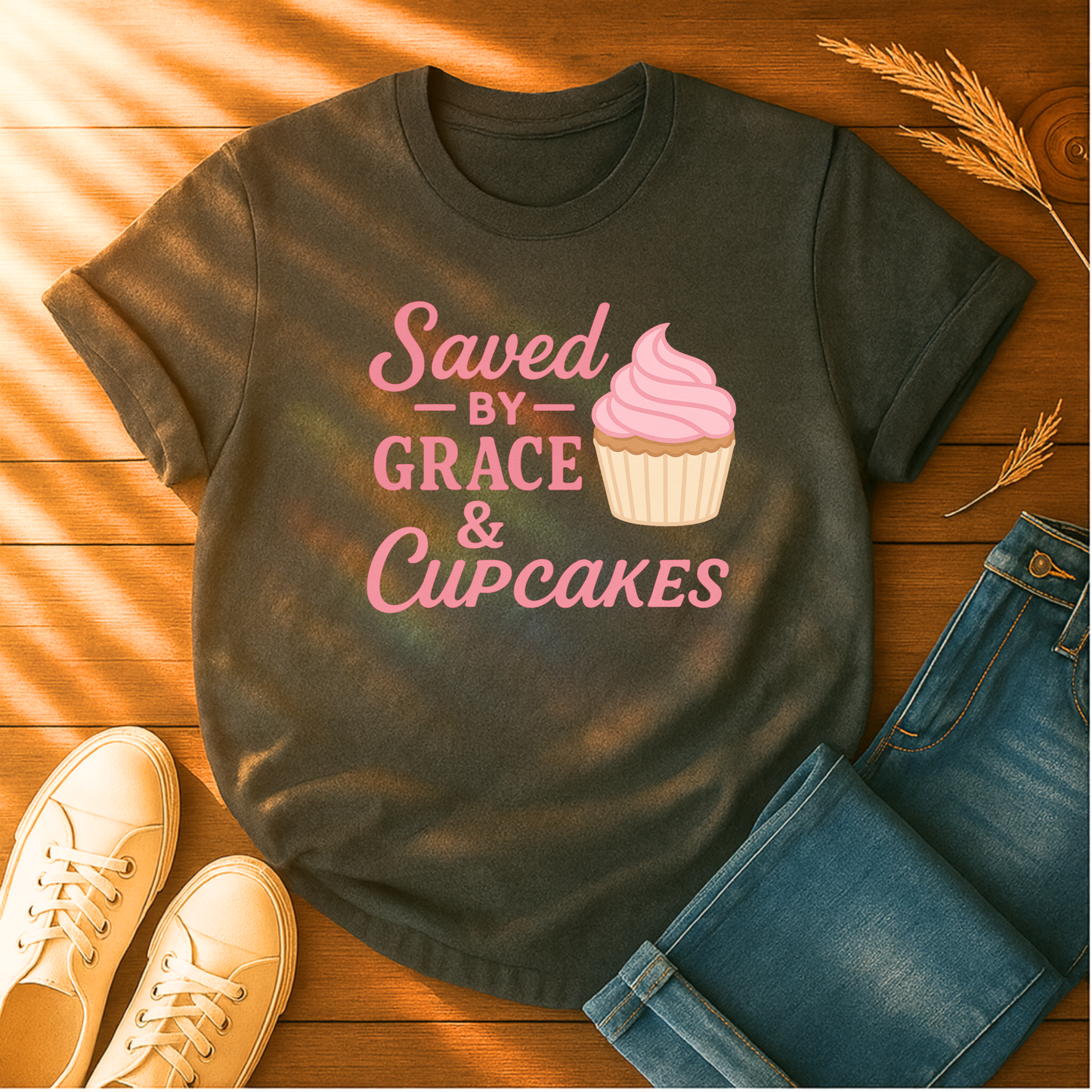 Saved by Grace & Cupcakes T-Shirt