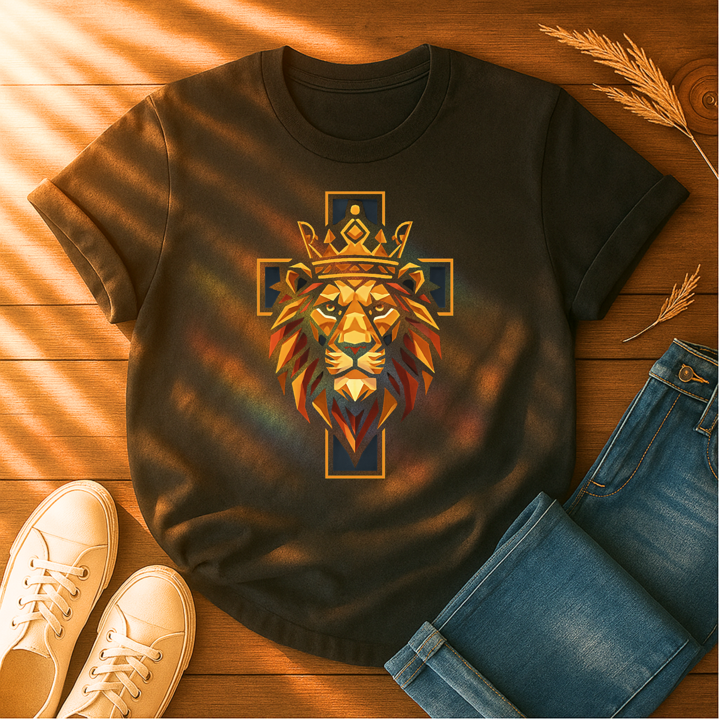 Lion and Cross T-Shirt