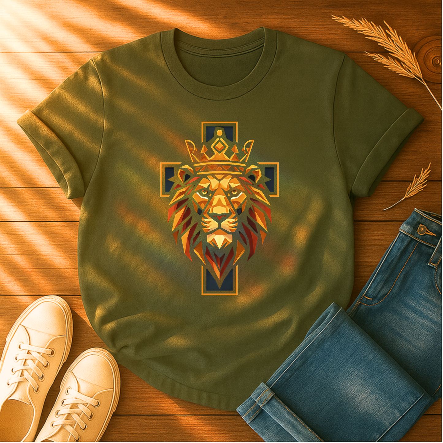 Lion and Cross T-Shirt