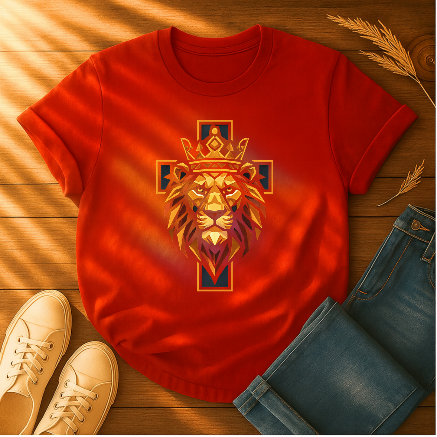 Lion and Cross T-Shirt