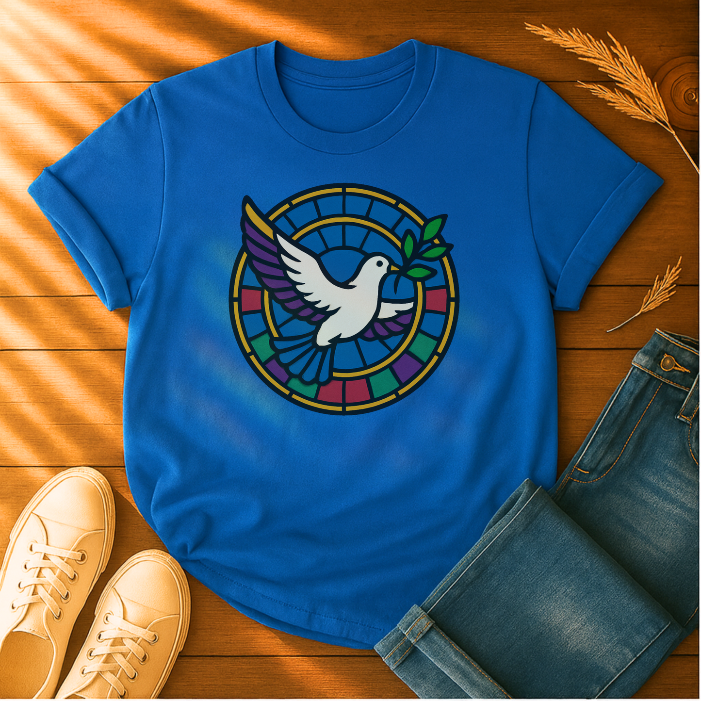 Stained Glass Dove T-Shirt