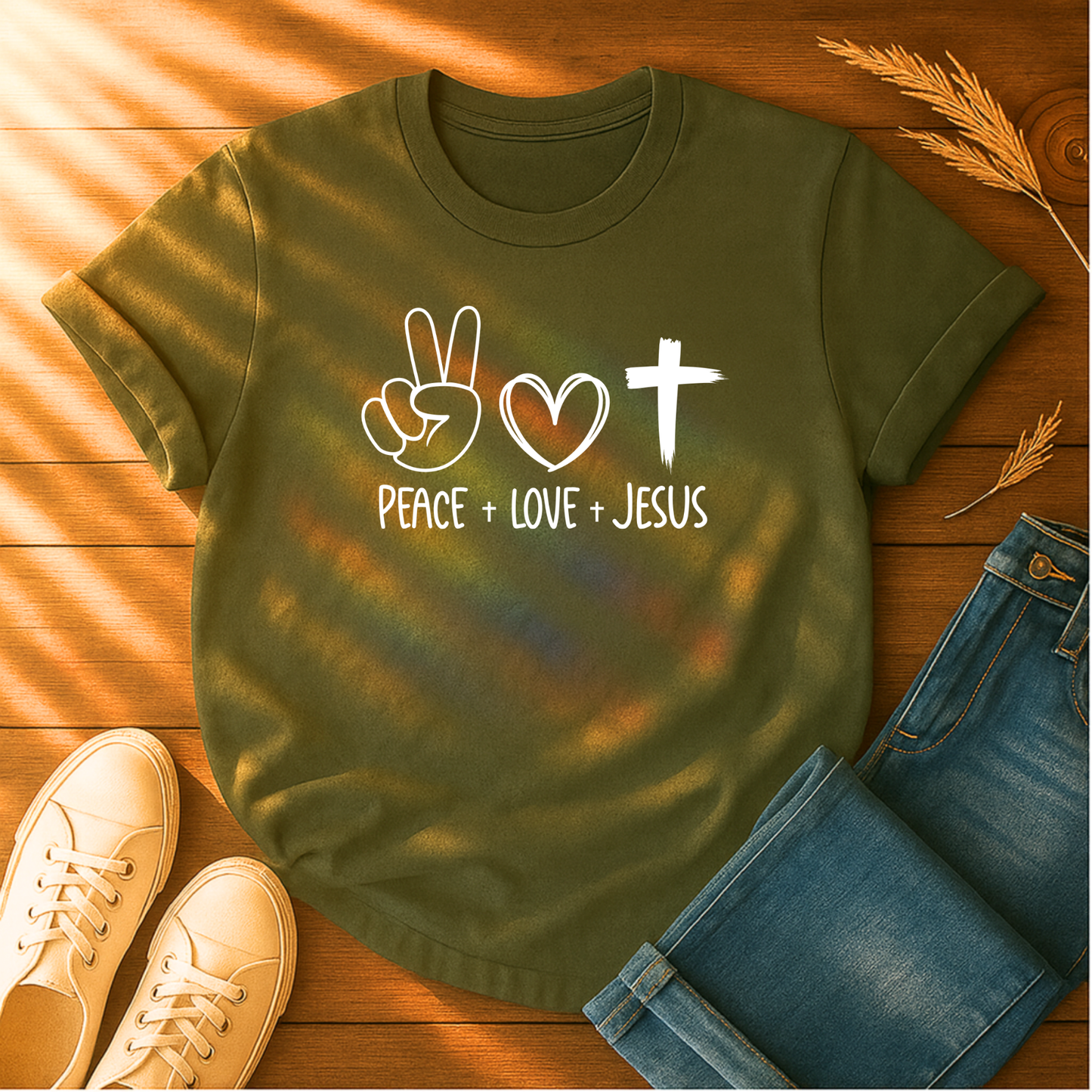 Peace, Love, Jesus T-Shirt