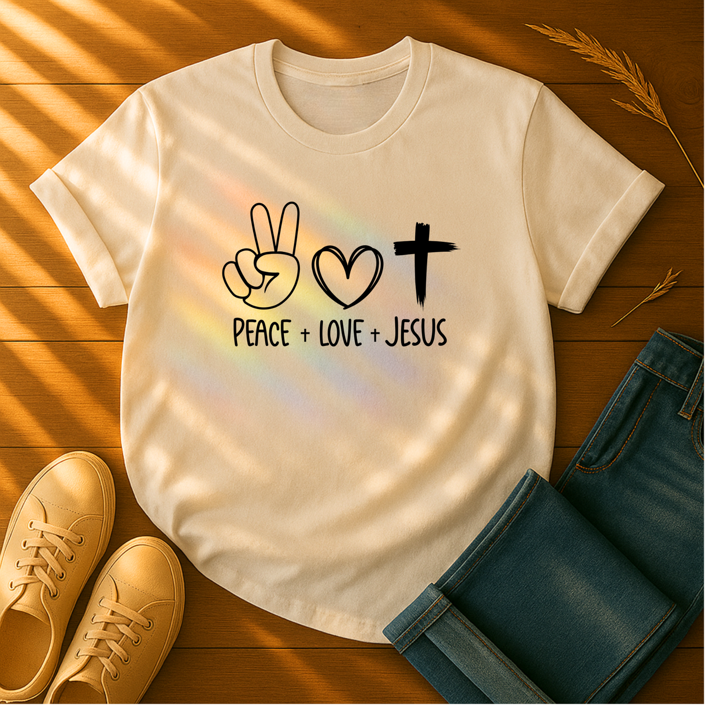 Peace, Love, Jesus T-Shirt