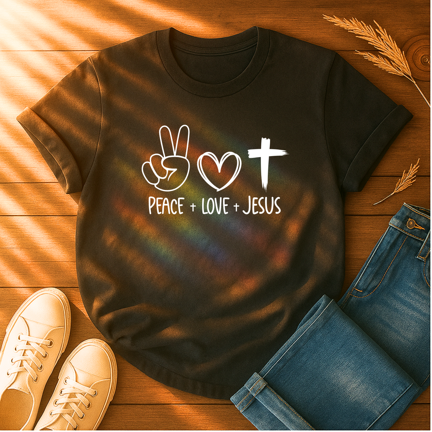 Peace, Love, Jesus T-Shirt
