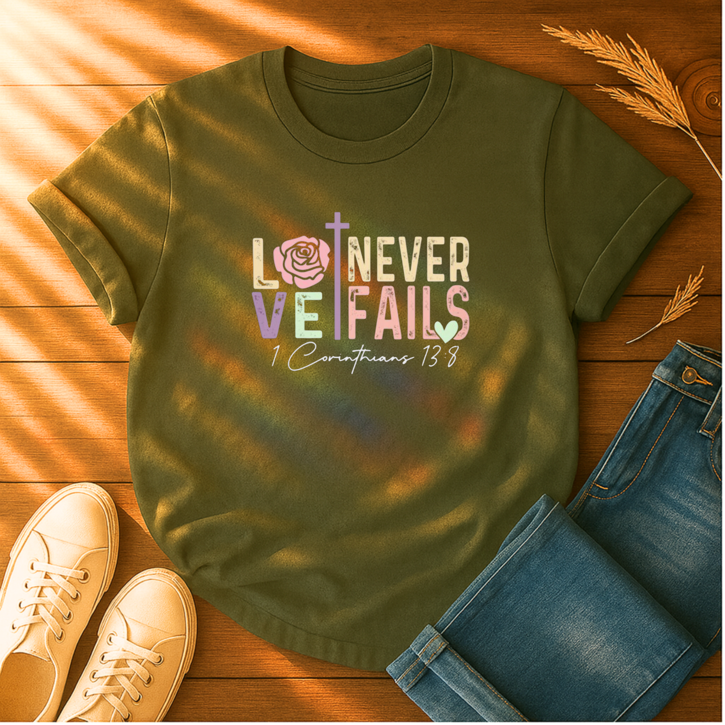 Love Never Fails T-Shirt