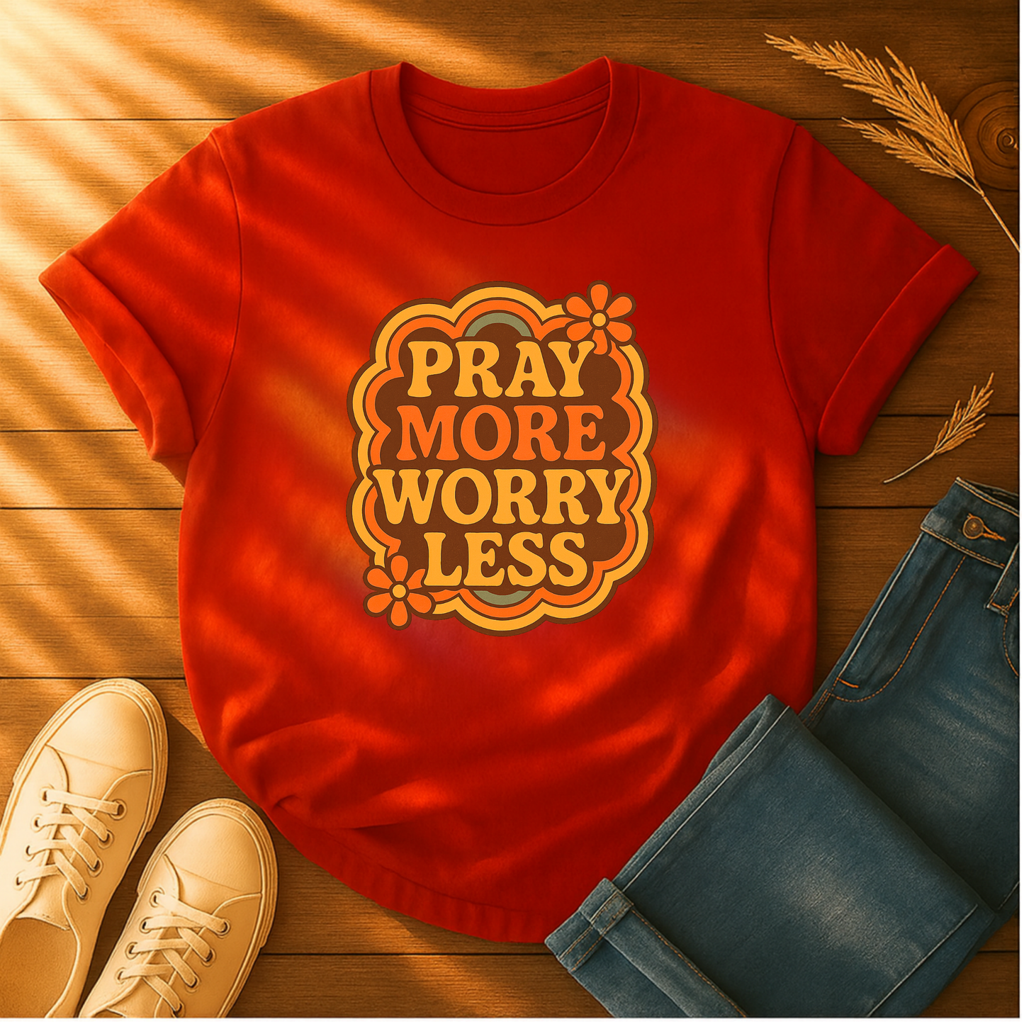 Pray More, Worry Less T-Shirt